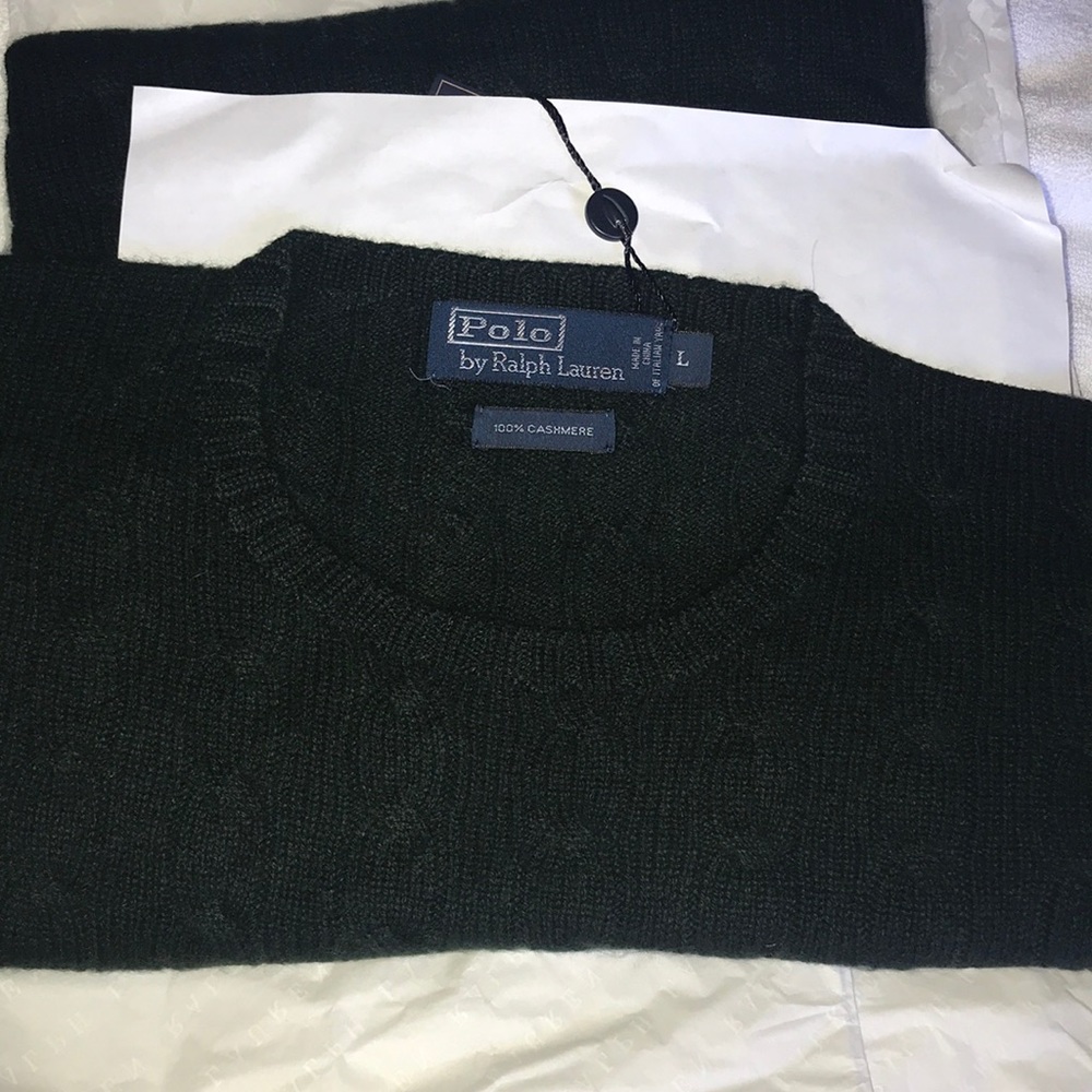 Men’s Ralph Lauren 100% cashmere sweater Large NWT